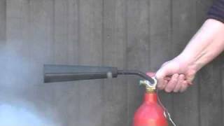 CO2 Fire extinguisher discharge TEST [upl. by Anomar]