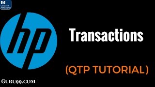 Transactions  HP UFT QTP TutoriaL 27 [upl. by Refinaj]