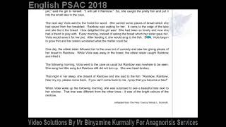 Question 4B Question Reading PSAC 2018 [upl. by Lorolla]