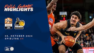 ratiopharm ulm vs MHP RIESEN Ludwigsburg  Full Game Highlights  Spieltag 04 202425 [upl. by Annoek]