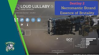 Destiny 2  Necromantic Strand Location  Essence of Brutality [upl. by Gothurd]