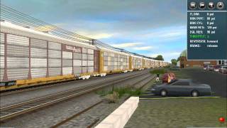 Trainz 2009 Norfolk Southern 11J At Macungie PA [upl. by Oinotnaocram]