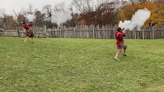 MATCHLOCK MUSKET FIRING at PLIMOTH PLANTATION [upl. by Nivej]