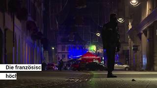 Straßburg Augenzeugenvideos zeigen Schusswechsel zwischen Polizei und Attentäter [upl. by Nolaj]