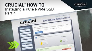 Part 4 of 4  Installing a Crucial® M2 PCIe NVMe SSD Optimize [upl. by Aubyn]