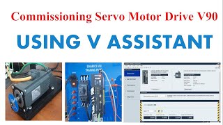 Commissioning Servo Motor Drive Sinamic V90 Using V Assistant  Kendali motor servo [upl. by Akemad]