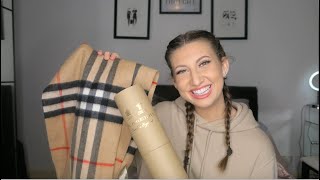 BURBERRY CLASSIC CASHMERE SCARF REVIEW  KATIE FRANCIS [upl. by Aitram]