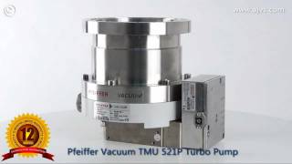 Pfeiffer Vacuum TMU 521 P Turbo Pump with TC 600 turbo pump controller [upl. by Flight]