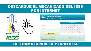 Imprimir Mecanizado del IESS o Historia Laboral por Internet [upl. by Elatia]