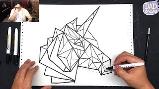 Drawing Animals  triangles  geometry [upl. by Henn797]