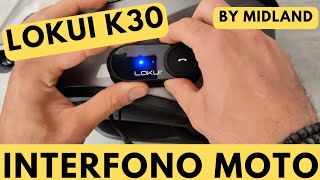 LOKUI K30  INTERFONO MOTO economico by Midland recensione [upl. by Tsirhc269]