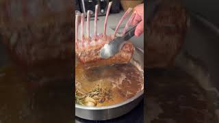 Rack of Lamb 🔥✌🏽 lamb homecook homecooking recipe shorts cooking chef foodie homemade [upl. by Pris]