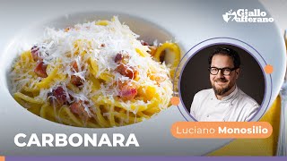 CARBONARA the TRADITIONAL ITALIAN Recipe by Chef Luciano Monosilio😋😍🥓💛🍴 [upl. by Ynetsed976]