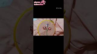 gorgeous flower 🌺🌺diy youtube short embroidery ateeya attractive corner [upl. by Nosyarg]