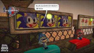 Mario vs Sonic  Arena  LBW2 Crown Winner  LittleBigPlanet [upl. by Latreshia177]