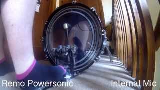 Evans EMAD vs Remo Powersonic Test [upl. by Llevert]