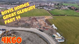 Great Oldbury Stonehouse in Gloucestershire new Bovis homes development part 14 14124 [upl. by Odragde]