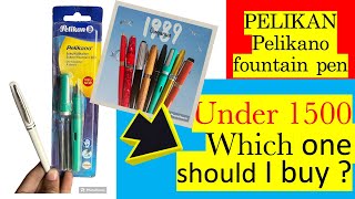 PELIKAN Pelikano Review 🔥💥👍 Vs 1000 Rs range Fountain Pen ✋😫🤚 Best under 1500 rs Fountain Pen 🔥🔥 [upl. by Leahsim]