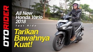 All New Honda Vario 150 2018 Test Ride Indonesia  OtoRider [upl. by Sitof]