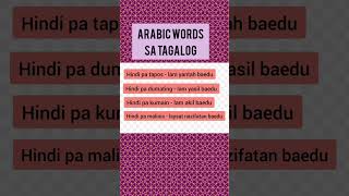 Matuto mag arabic sa tagalog arabictagalog [upl. by Dolloff433]