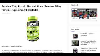 Proteina Premium Whey Protein  Star Nuttrition  Opiniones Resultados Efectos [upl. by Akimal271]