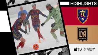 Real Salt Lake vs LAFC  Snow Goals in Winter Wonderland  Full Match Highlights [upl. by Leciram]