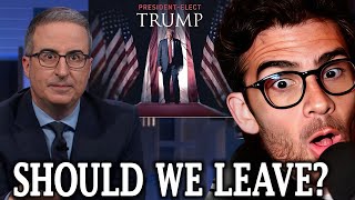 John Oliver On Trump’s Reelection  Hasanabi Reacts [upl. by Bisset]