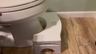 HONEST review Foldable Toilet Potty Stool [upl. by Arlyn]