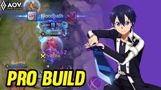 AoV  ALLAINKIRITO GAMEPLAY  PRO BUILD  ARENA OF VALOR [upl. by Gapin312]