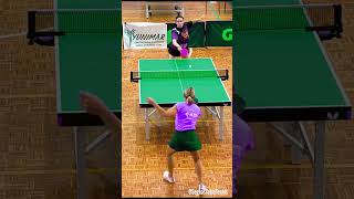 Matchpoint 🏓Forehand Chop 🪓 Antispin vs Backhnad Shortpips [upl. by Acsehcnarf]