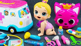 95 Minutes Pinkfong Ambulance Play Set Satisfying ASMR Doctor Toys Unboxing 💞 Lana Unboxing Toys [upl. by Krispin754]