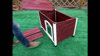 Petsfit Dog Wooden House [upl. by Aldis]