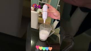 HadinEEon Handheld Milk Frother  GET CREAMY FROTH FAST [upl. by Hcurob]