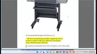 Download HP DesignJet 500 Drivers for Windows 111087 2023 Updated [upl. by Carlie947]