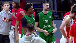 AdmiralBet ABA League 202324 highlights Round 22 Crvena zvezda Meridianbet  Krka 1032024 [upl. by Worrad]