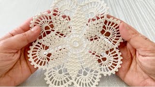 Gorgeous Crochet Table and Bedspread Motif Tutorial [upl. by Kissner351]