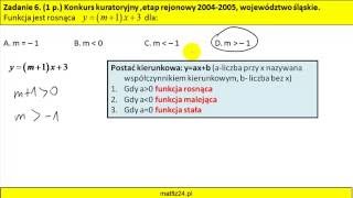 Funkacja liniowa z parametrem  MatFiz24PL [upl. by Coit744]