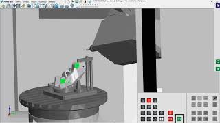 DMU 60p duoBLOCK  Heidenhain 530  Automobile steering Cutting  HuiMaiTech Virtual CNC Training [upl. by Ensign176]