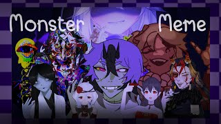 Monster meme  Big collab Halloween [upl. by Lantha]