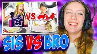 Karina Reacts to the Most Funny Gummy vs Real Food SIS vs BRO videos [upl. by Cinom]