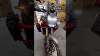 Testing out Cyclops 30 blinkers on Tenere 700 and Full HP Corse exhaust [upl. by Namyac]