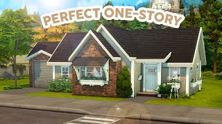 Perfect 1Story Home  The Sims 4 Speed Build [upl. by Leibman456]