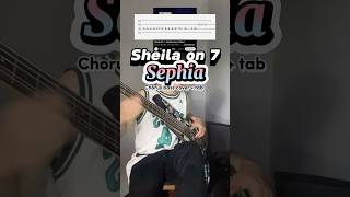 Sheila on 7  Sephia chorus bass cover  tab [upl. by Randell869]