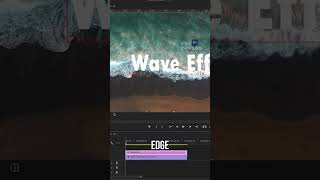 Create Cool Wave Text Animation in Premiere Pro in Under Minute tutorial premierepro [upl. by Salomi]