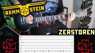 Rammstein  Zerstören Guitar Cover Tabs [upl. by Malvin697]