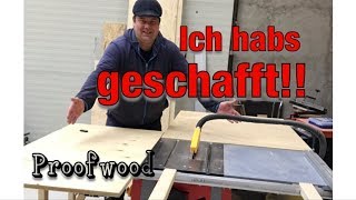 Holzmann TS 250 zur Plattensäge umgebaut I Formatkreissäge I Tischerweiterung Outfeeldtable [upl. by Yarased]