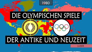 Die Olympischen Spiele der Antike und Moderne  Geschichte auf einer Karte [upl. by Orazio542]