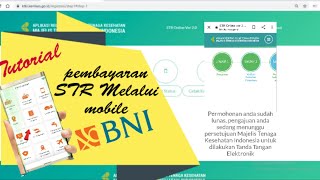 Tutorial Pembayaran STR melalui mobile Banking BNI [upl. by Orabelle]