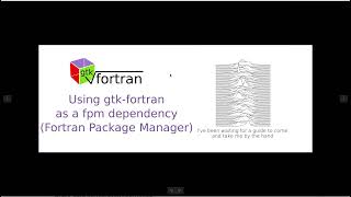 Using gtkfortran as a fpm dependency [upl. by Nonek]