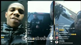 A Boogie goes off on police tryna search his car for marijuana [upl. by Buonomo]